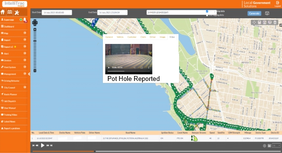IntelliTrac Street Sweeper Replay Journey